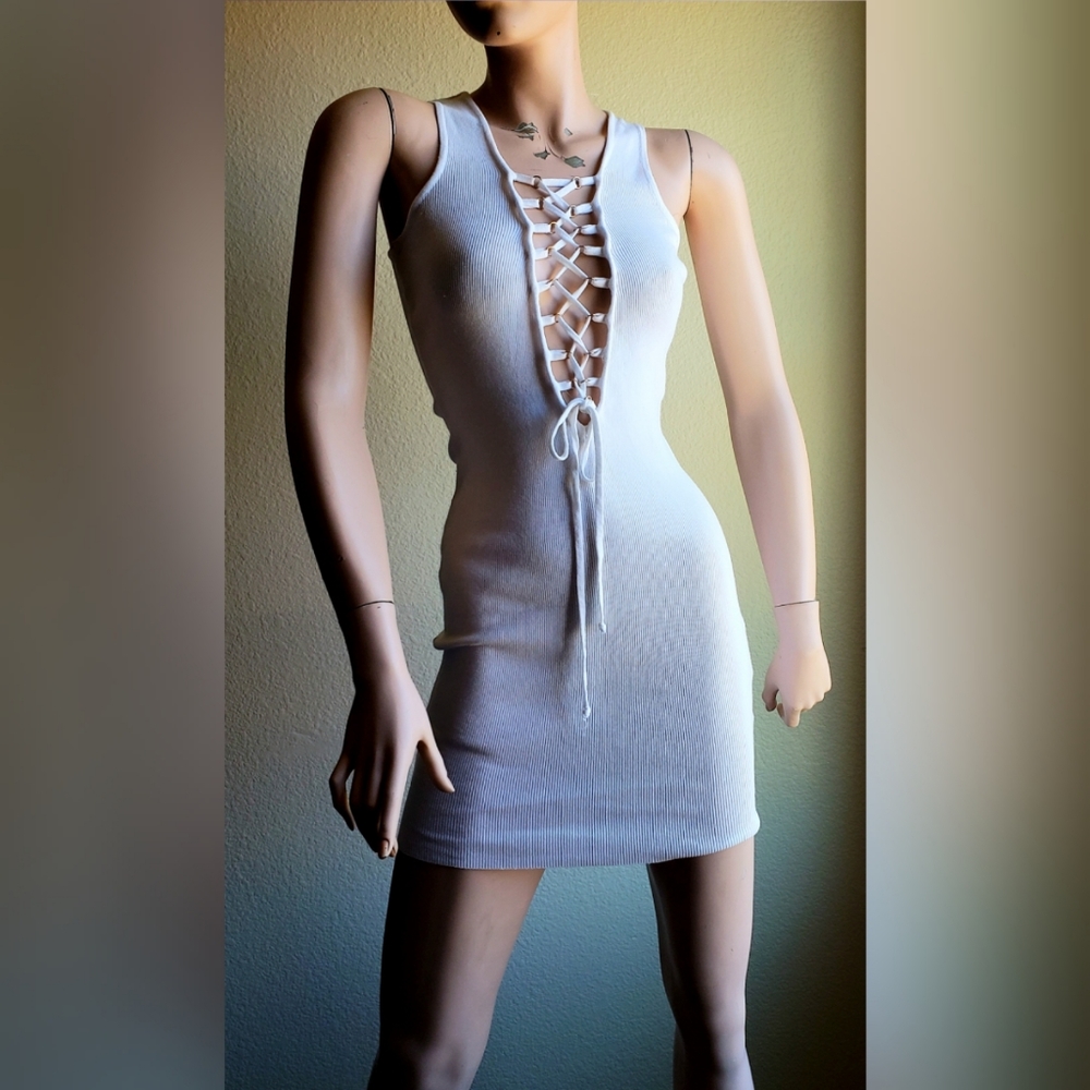 Sexy white mini dress by Her